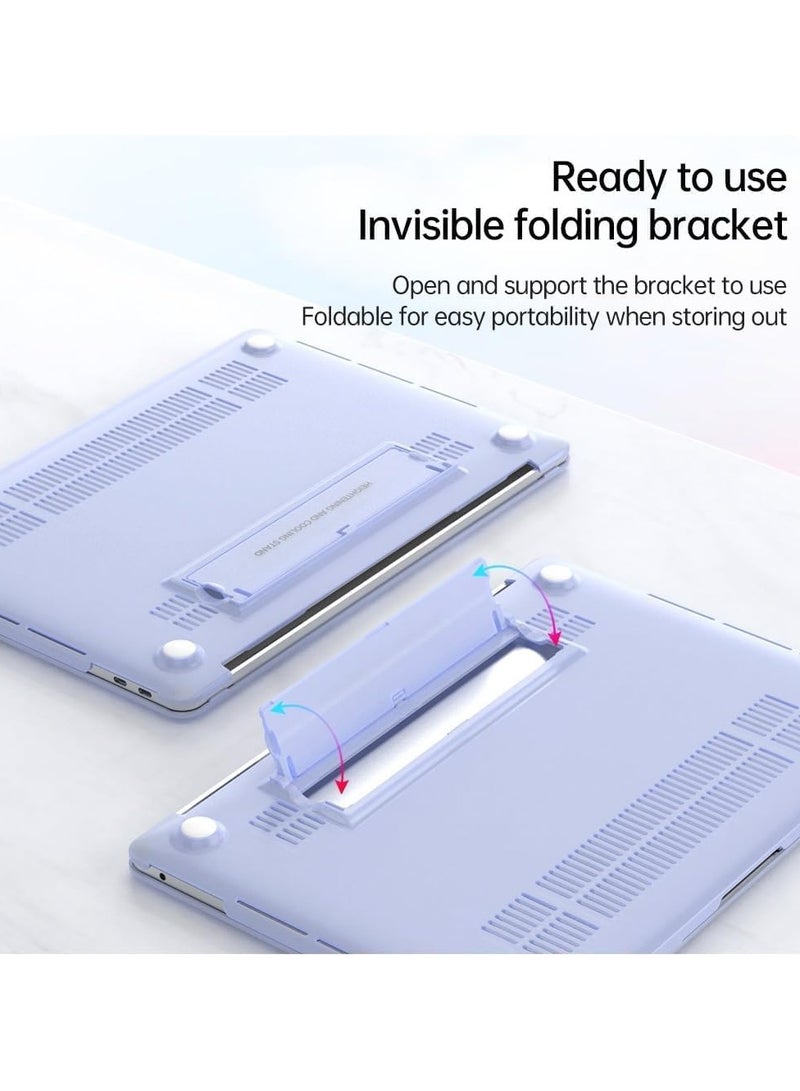 general Case Compatible with MacBook Air 13 Inch (2018-2021, M1) (Model: A1932, A2179, A2337) Heavy Duty Case Laptop Plastic Hard Shell Case Stand Protective Case - Image 3
