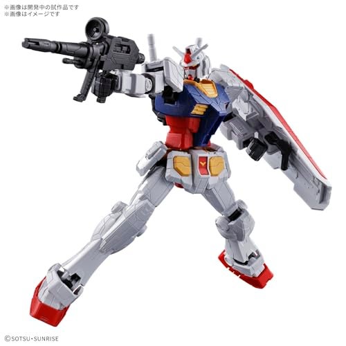 BANDAI Spirits Entry Grade EG RX-78F00/E Gundam 1/144 Scale Color-Coded Plastic Model - Image 5