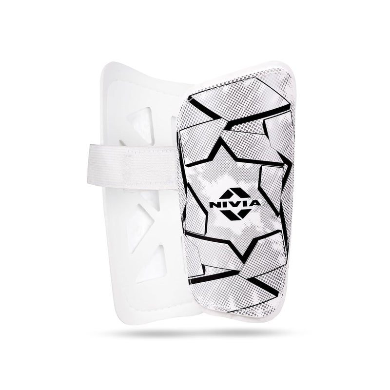 Nivia EVA Foam Classic Football Guard for Youth and Adults - Lightweight & Breathable Shin Guard (Large, Multicolor) - Image 1