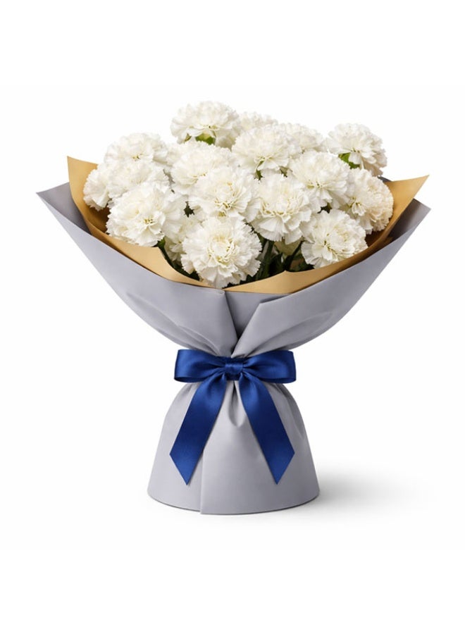 Carnations, Moonlight - 20 stems - 70cm, Colombia
