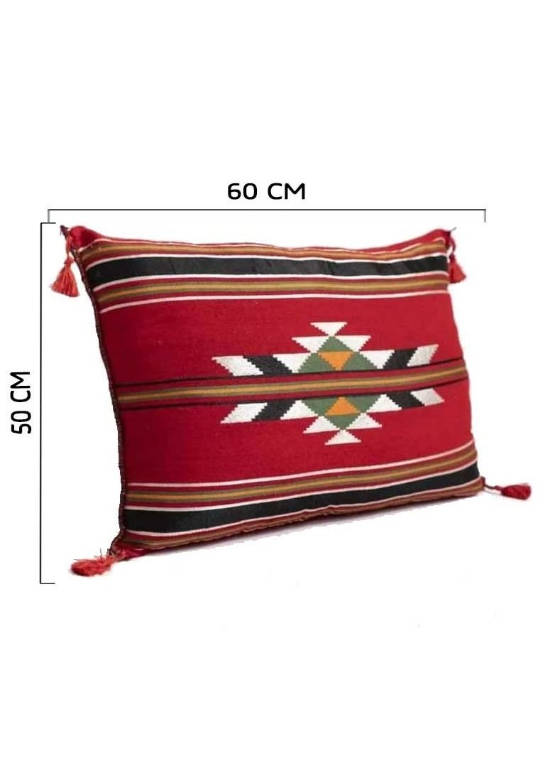 Egypt Antiques - A base or a majlis in the Arabic style, consisting of a table, 4 cushions, floor kilims, 100% handmade - Image 1