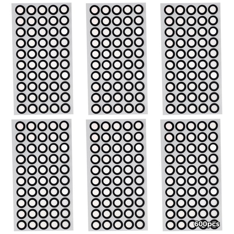 Reflective Pet Stickers for Scanning - 600 Pcs, Circular 0.23 in (6Mm) & 0.39 in (10Mm) Markers, Optimize Accuracy and Stability in Scanning, Great for Laser & White Light Scanning - Image 1