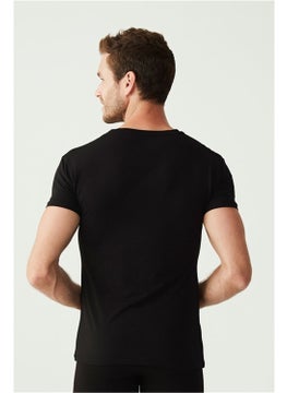 U.S. Polo Assn. 2 Piece V Neck Short Sleeve Solid Color T-Shirt  - Image 4