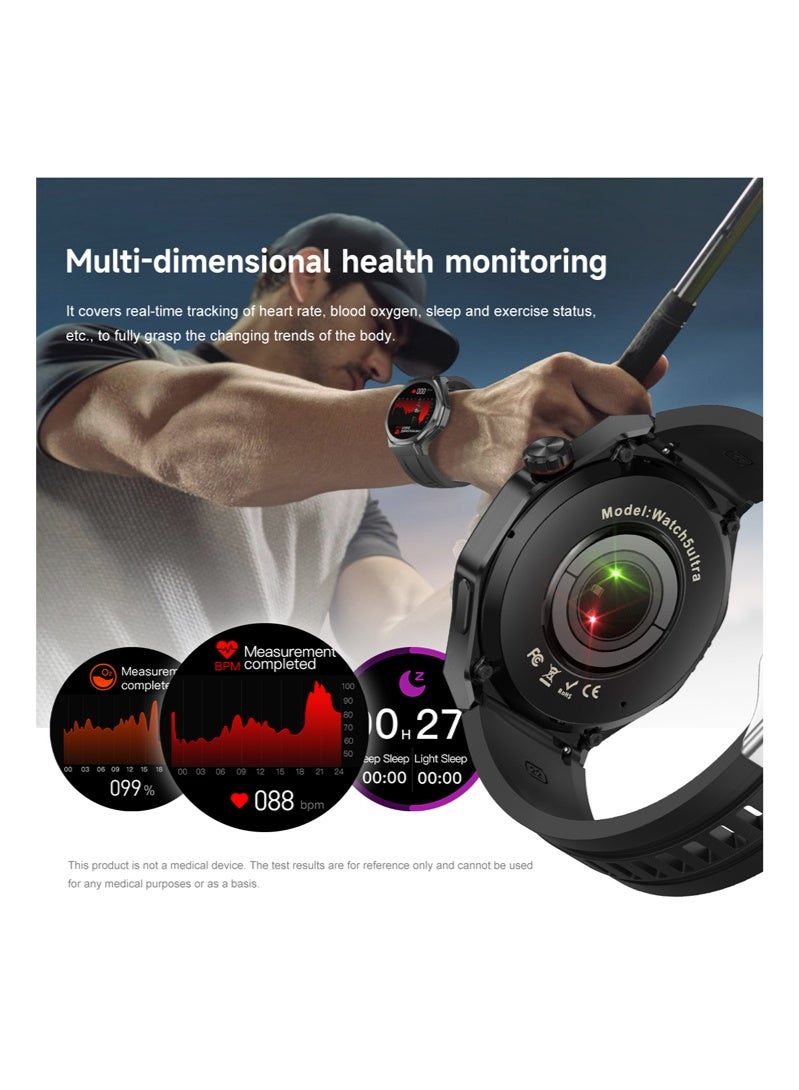 RollsTimi  Men's Fashion Smart Watch, Bluetooth Call, 1.53" High-definition Touch Screen, Multi-dimensional Health Monitoring, Sports Mode, IP67 Waterproof, Long-lasting Battery Life - Image 5