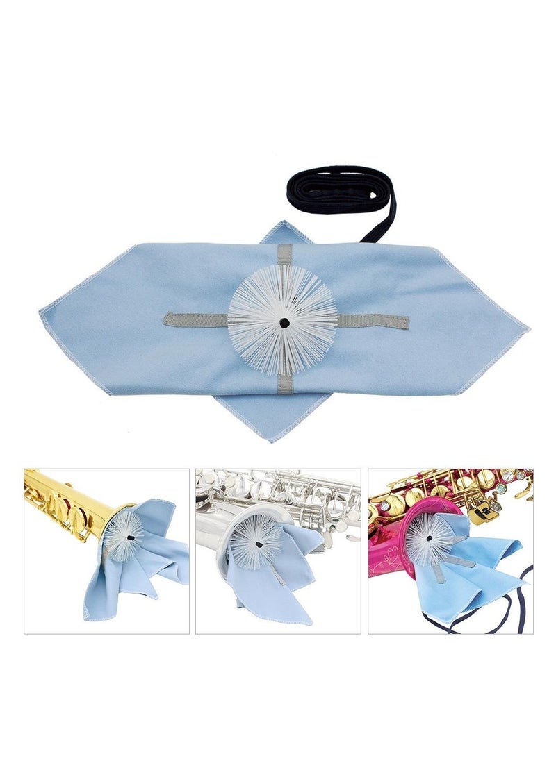 SYOSI SYOSI Saxophone Cleaning Cloth, Sax Cleaning Brush Durable Sax Cleaning Cloth Sax Cleaner Sax Cleaning Kit Cleaning Tool for Alto Sax  - Image 1