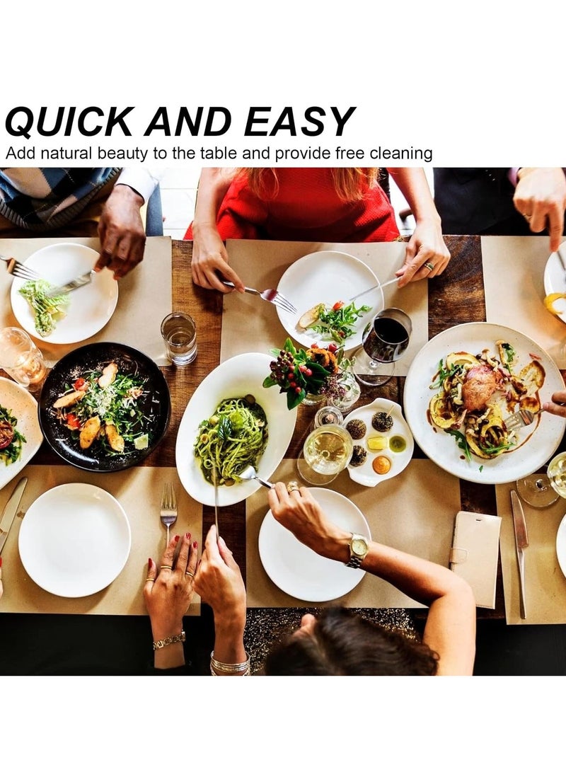 20-Piece Brown Kraft Gift Wrapping Paper – 50x70cm Tissue Paper for DIY Crafts, Birthday, Wedding, Holiday & Rustic Art Projects - Image 5