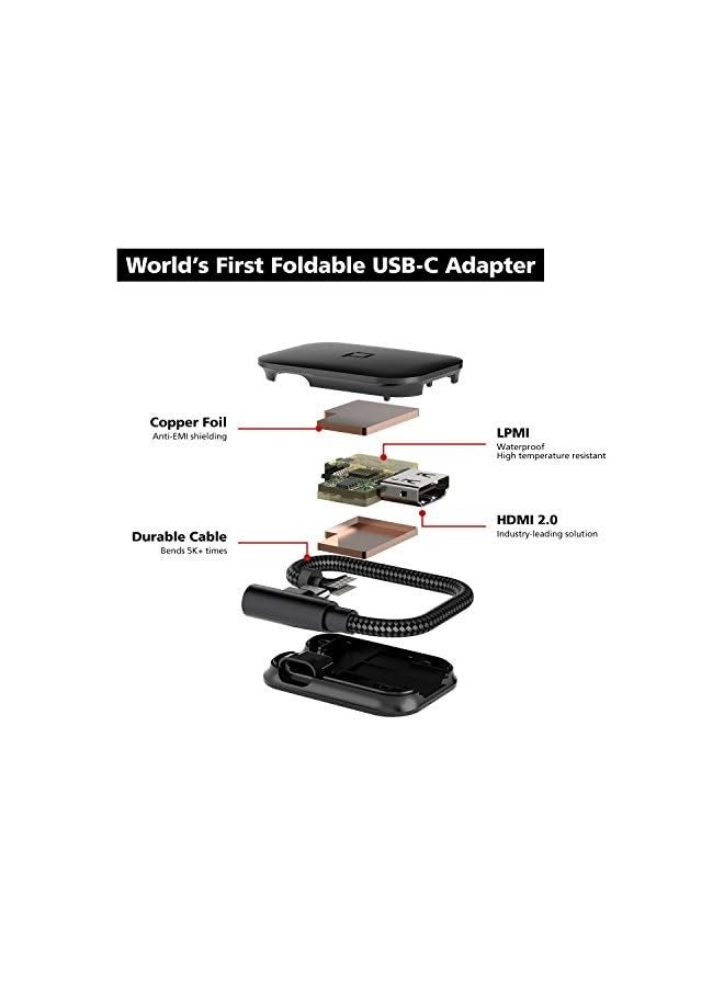 nonda Usb C To Hdmi Adapter (4K@60Hz), Usb Type-C To Hdmi Adapter [Thunderbolt 3] For Macbook Pro 2017/2016, Macbook Air/Ipad Pro 2016/2015, Samsung Galaxy Note S8, Chromebook Pixel - Image 5