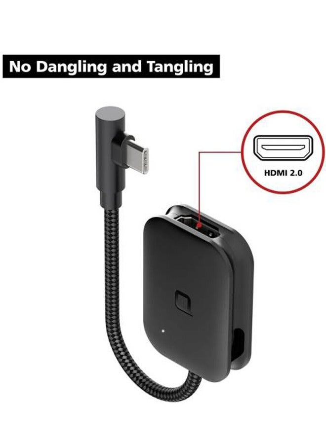 nonda Usb C To Hdmi Adapter (4K@60Hz), Usb Type-C To Hdmi Adapter [Thunderbolt 3] For Macbook Pro 2017/2016, Macbook Air/Ipad Pro 2016/2015, Samsung Galaxy Note S8, Chromebook Pixel - Image 2