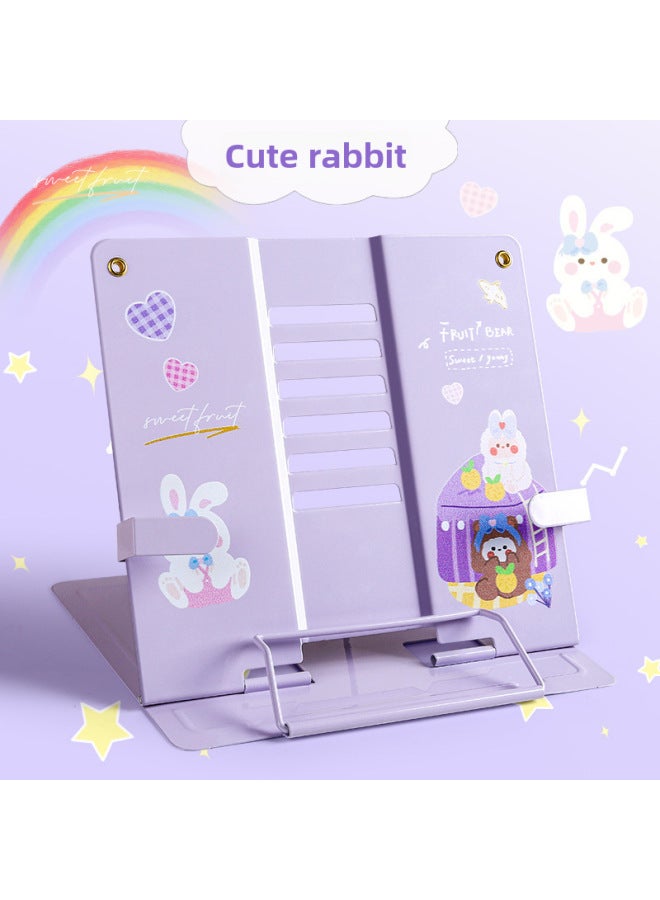 Kaba Bear Children's Reading Rack Desk Bookshelf Desktop Book Holder Book Holder Book Stand Book Holder Book Reader Bookshelf Reading Holder - Image 1