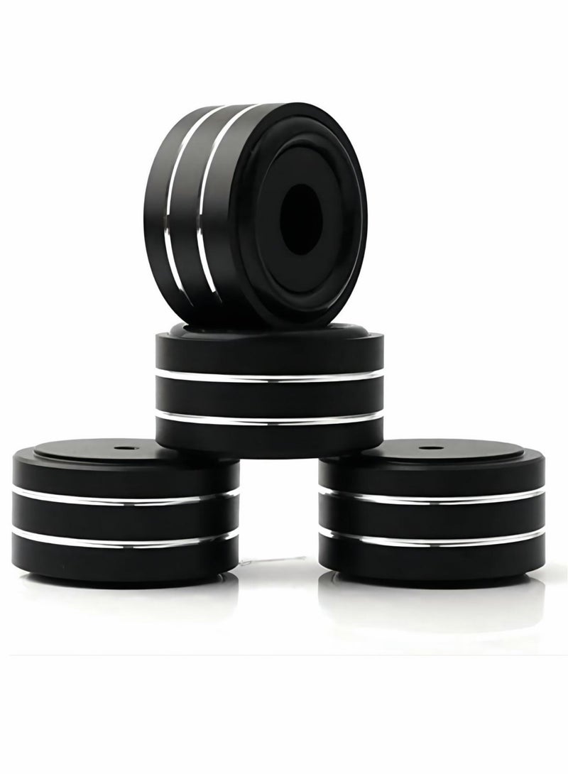 Excefore Speaker Foot Pads, 4Pcs 40x20mm Speaker Isolation Feet Speaker Spike Pads with Non-Slip Rubber Rings for Audio, Speakers, Subwoofers, Home Theater, Turntable DAC Feet Pad - Image 1