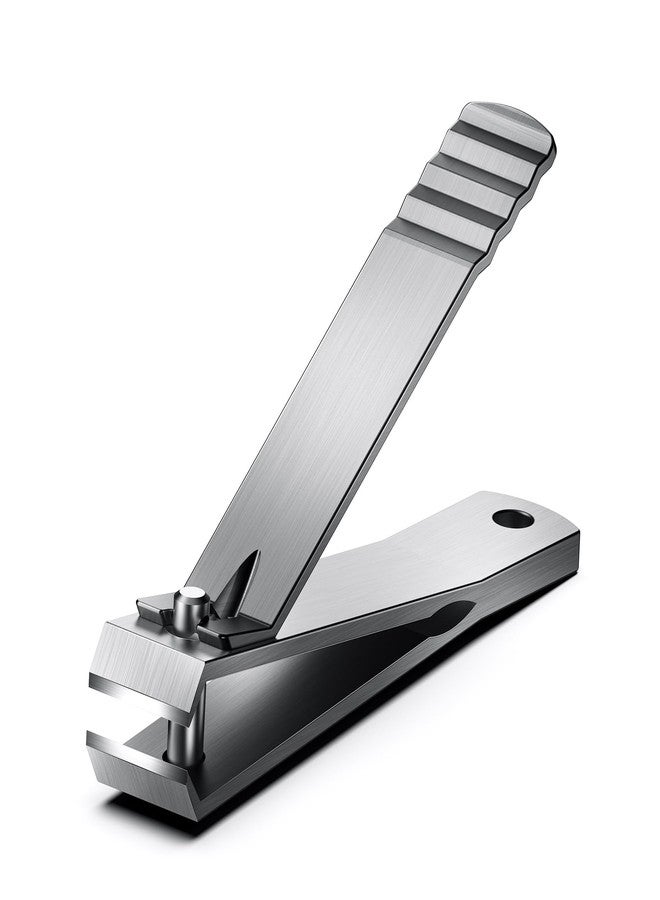 Baluca Heavy Duty Straight Blade Nail Clippers for Thick Toenails, Professional Stainless Steel Fingernail Toenail Clippers Trimmers - Thick Wide Jaw Toe Nail Clippings for Seniors, Men & Women - Silver - Image 1