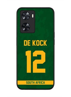 Rugged Black Edge Case for Oppo A57 4G, Slim fit Soft Case Flexible Rubber Edges Thin Cover - Player Name - David Miller, Jersey Number- 10