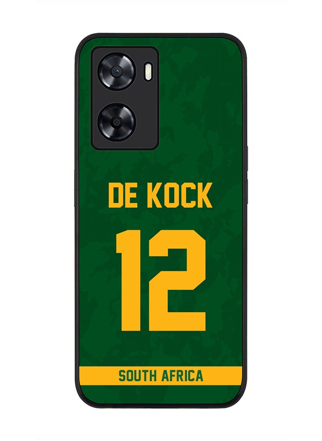 Stylizedd - Rugged Black Edge Case for Oppo A57 4G, Slim fit Soft Case Flexible Rubber Edges Thin Cover - Player Name - David Miller, Jersey Number- 10 - Image 1