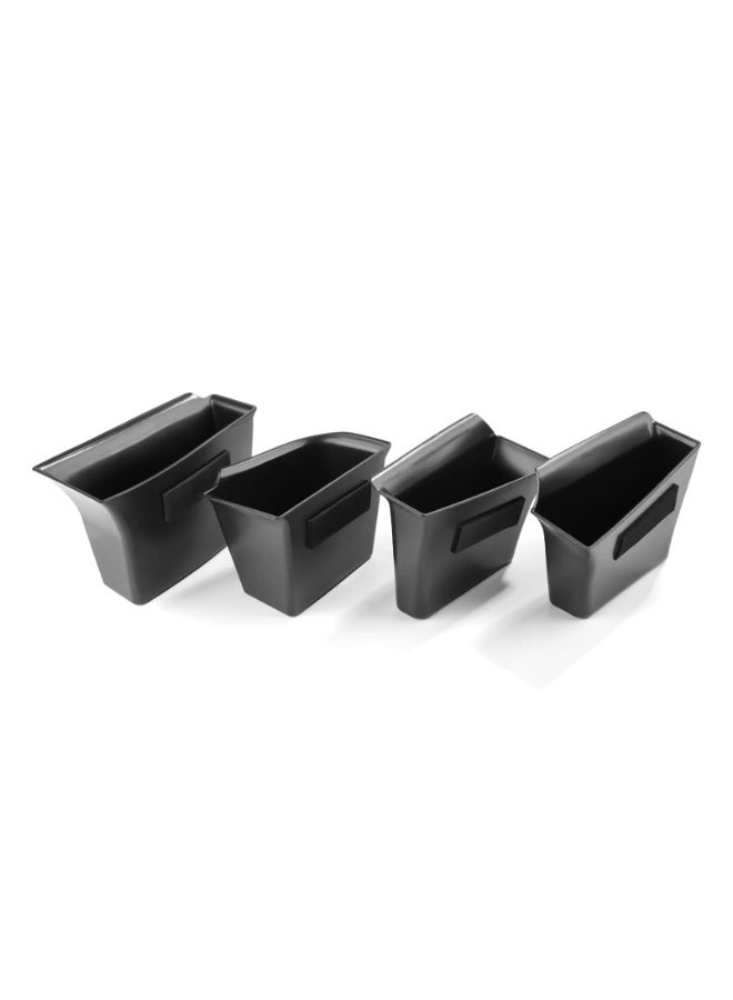 Car Interior Door Storage Organizer Box for Mazda 3 CX-30 2020-2025, Black ABS Plastic, 4 Piece Set - Image 1