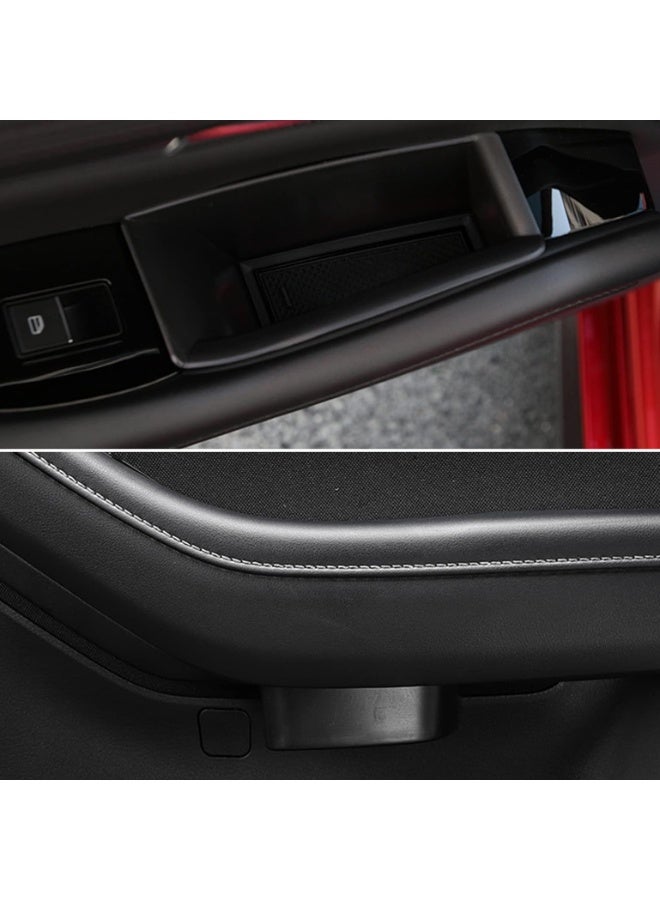 Car Interior Door Storage Organizer Box for Mazda 3 CX-30 2020-2025, Black ABS Plastic, 4 Piece Set - Image 5