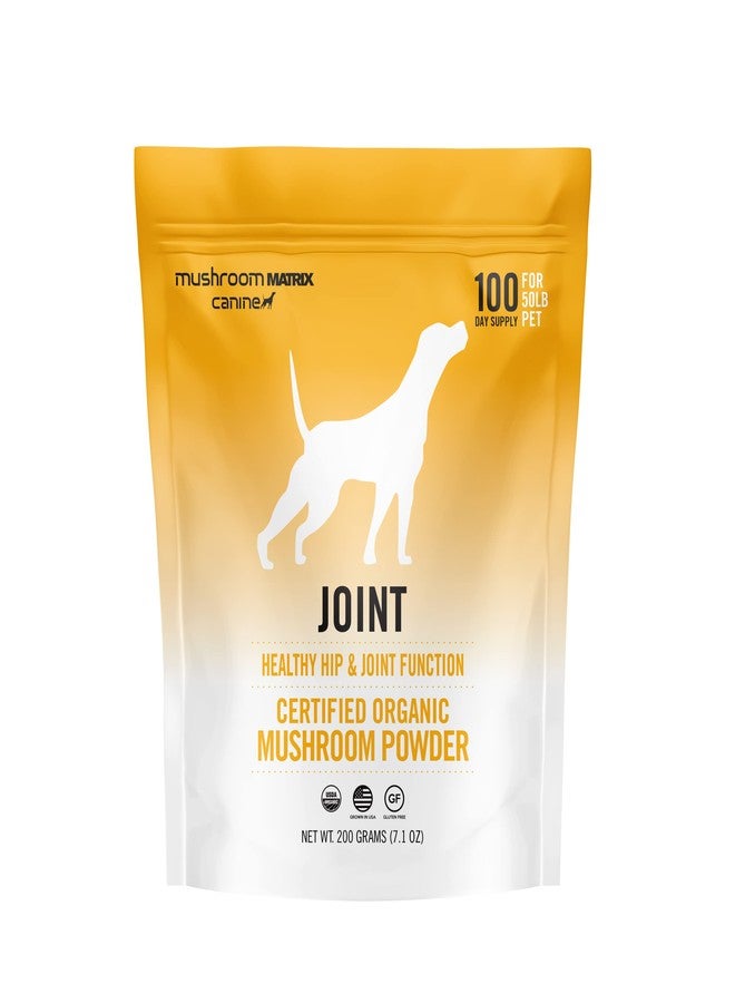 mushroom Matrix Om Mushroom Matrix Mushroom Joint & Hip Pet Supplement, Promotes Resilient Bones & Joints for Dogs & Cats, 200 Grams, 7.1 oz - Image 1