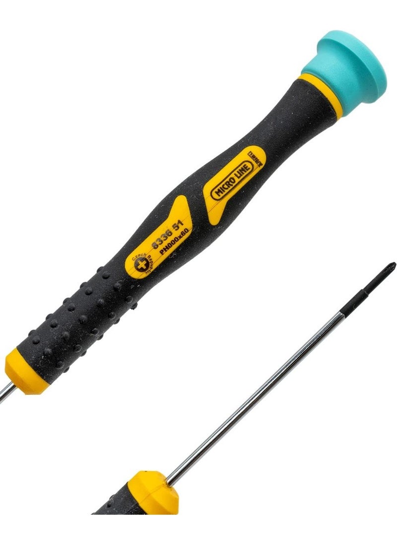 NAREX - 833651 Electronics Type Terminal Block Phillips Head Screwdriver PH000X60 mm - Image 1