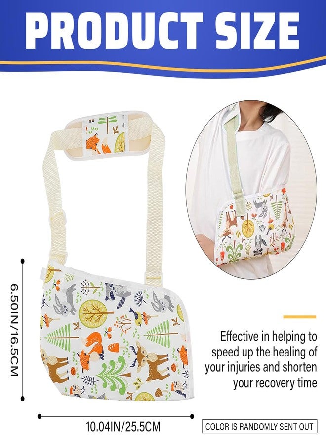 UPIQNG Arm Sling Kids Arm Support Breathable Wrist Stabilizer Forearm Sling with Adjustable Strap and Shoulder Pad Children Shoulder Immobilizer for Broken Arm Wrist Elbow (Small) - Image 2