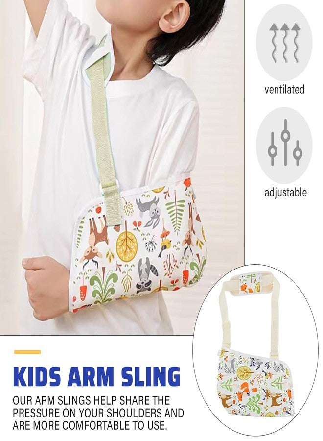 UPIQNG Arm Sling Kids Arm Support Breathable Wrist Stabilizer Forearm Sling with Adjustable Strap and Shoulder Pad Children Shoulder Immobilizer for Broken Arm Wrist Elbow (Small) - Image 4