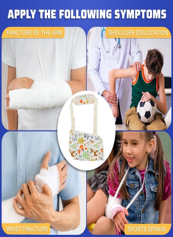 UPIQNG Arm Sling Kids Arm Support Breathable Wrist Stabilizer Forearm Sling with Adjustable Strap and Shoulder Pad Children Shoulder Immobilizer for Broken Arm Wrist Elbow (Small) - Image 5