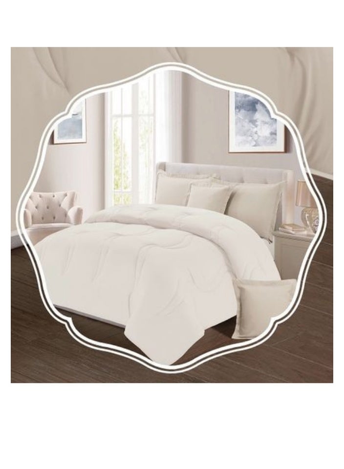 Blue Sky 100% Microfiber Single Bedspread, Solid Design, Reversible, 4-Piece Set, 230X170cm  - Image 3