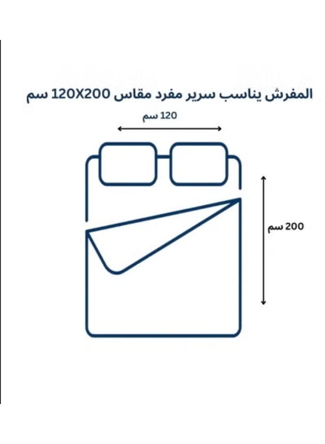 Blue Sky 100% Microfiber Single Bedspread, Solid Design, Reversible, 4-Piece Set, 230X170cm - Image 3