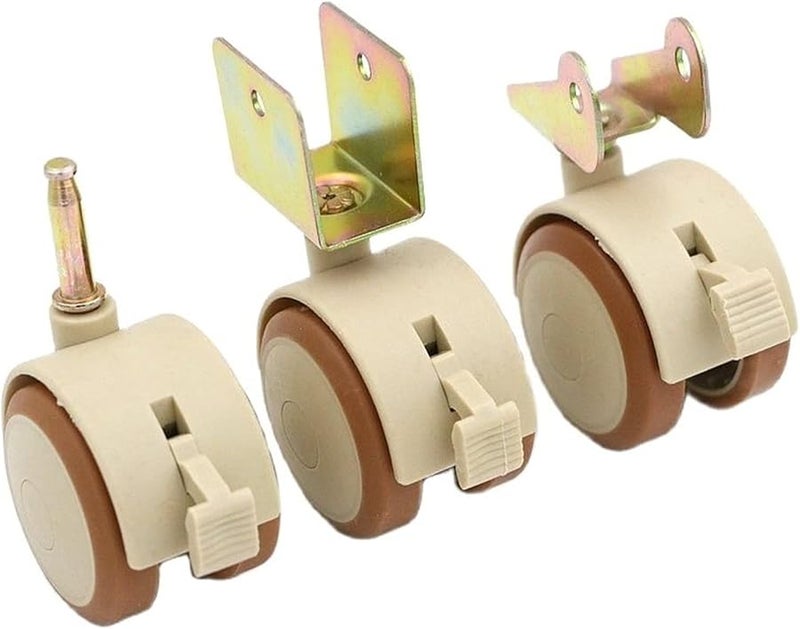 Universal Caster Wheel With Brake Lever Splint Mute Rolling B Style 1 Piece - Image 1