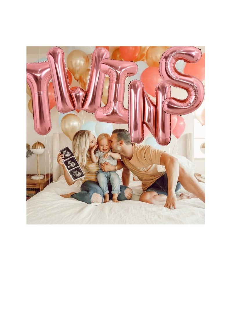 Party with Emma Rose Gold Letter A to Z Balloons 32 inch Large Alphabet Balloons Rose Gold Helium Foil Letter Balloon Banner for Birthday Party Anniversary Wedding Decoration (Rose Gold-U)  - Image 4