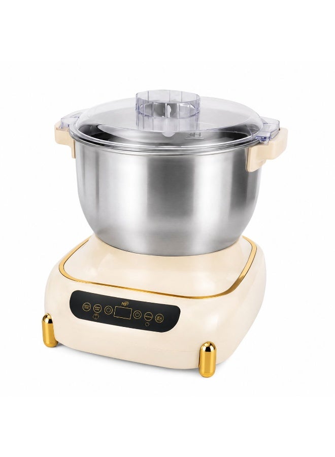HB Multi-Function Dough Mixer 8L, 900W Electric Dough Kneading Machine with SUS304 Stainless Steel Bowl, Digital Control Panel & Transparent Lid - Image 1