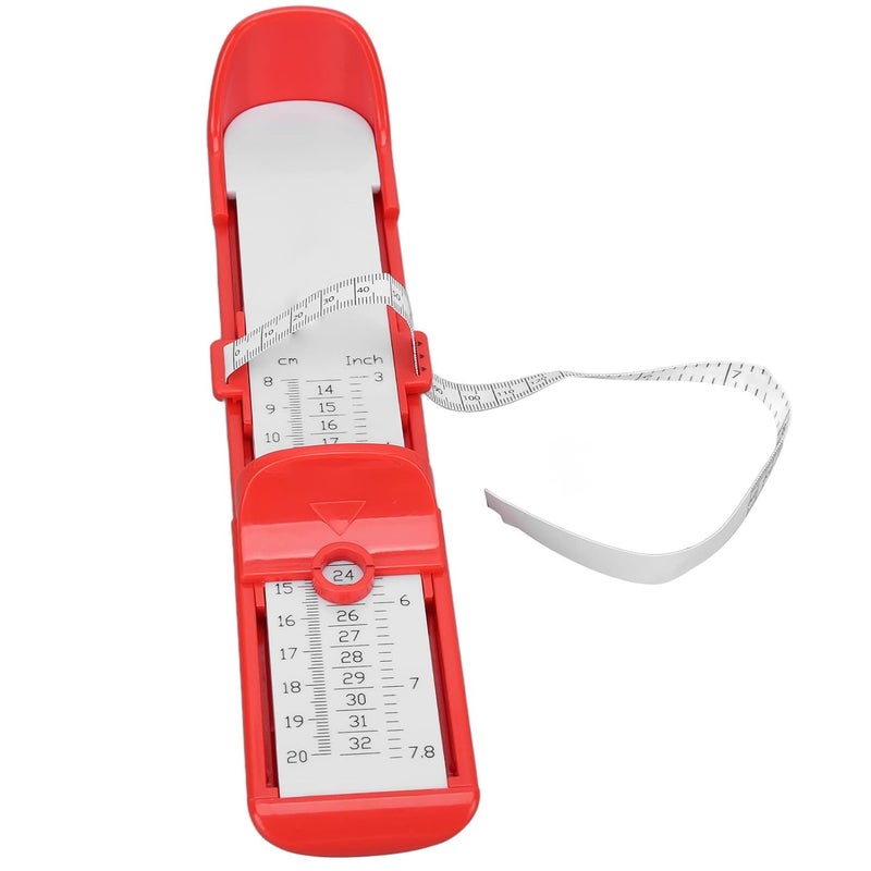 Red Foot Measuring Ruler Accurate Shoe Size Tool For Kids Men Women - Image 4