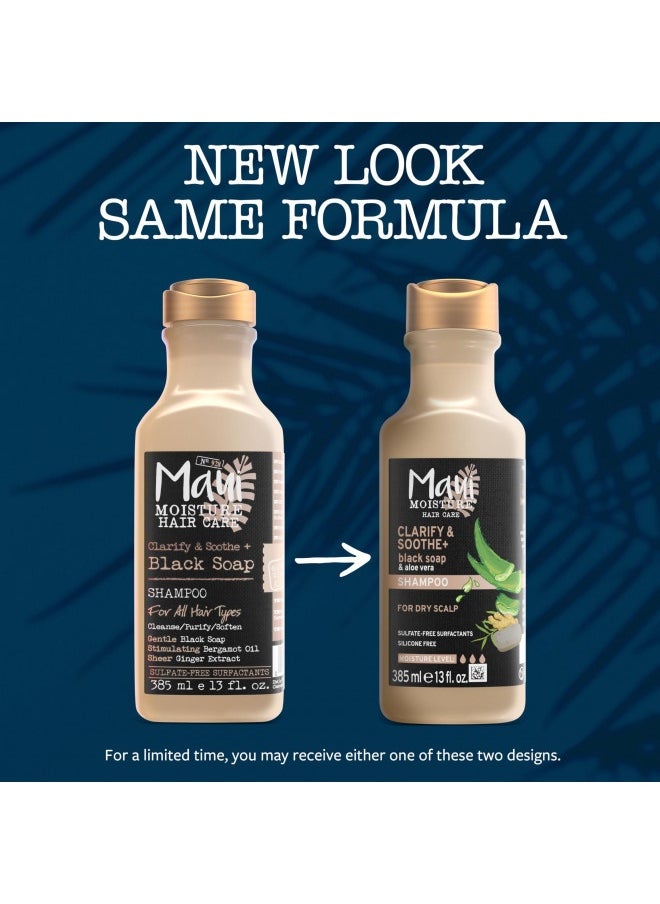MAUI MOISTURE Maui Black Soap Shampoo, 13 fl oz  - Image 3