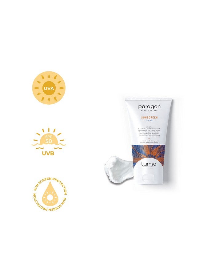 لومي واقي شمسي من باراجون بيوتي جاردن بعامل حماية من الشمس 50/ Pa++ للبشرة الدهنية والحساسة والجافة أو المعرضة لحب الشباب للنساء والرجال، خالٍ من البارابين، حماية من أشعة الشمس فوق البنفسجية UVA وUVB (120 جم) - Image 4