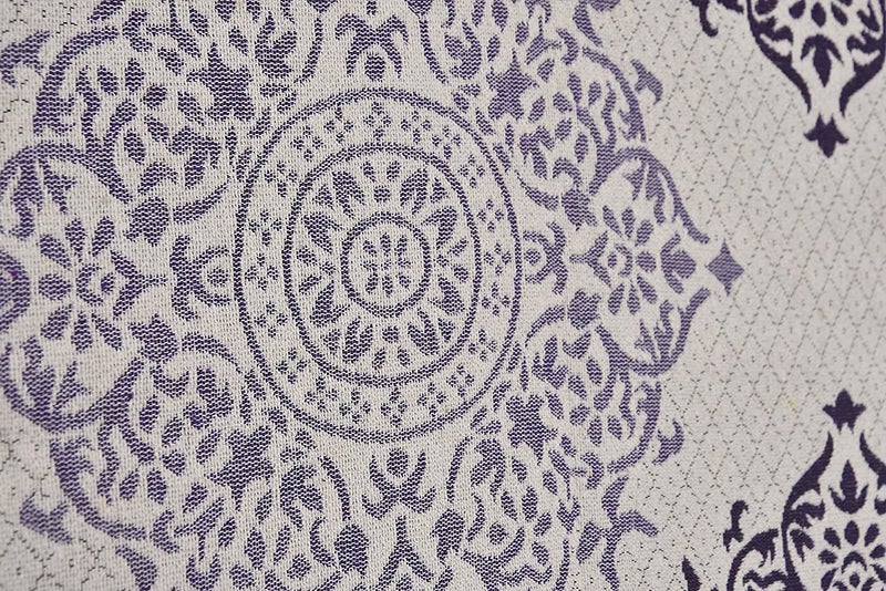 SpangleHomes 500 TC Weaved Thick Cotton Reversible Bedsheet/Bedcover for Diwan Bed-1 Single Bedcover,5 Cushion Covers,2 Booster Covers (Sunshine Wine/Purple, Diwan Set (1+2+5)) - Image 5