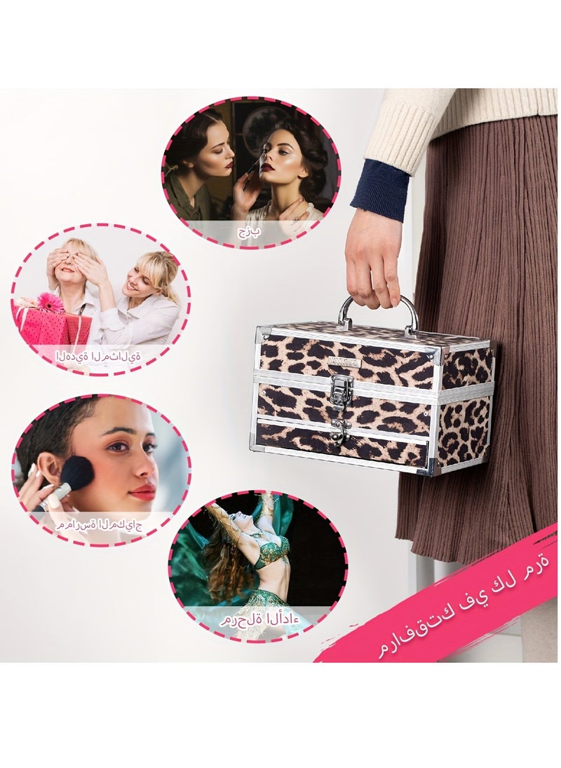 MISS YOUNG - 127Pcs/Set Idea Makeup Gift Box For Mother's Day Multi-Functional Make Up Case Set With Mirror u0026 Brush Eyeshadow Lipstick Mascara Lip Liner Lip Gloss All In One Simplicity Silvery Ladies Cosmeti - Image 1