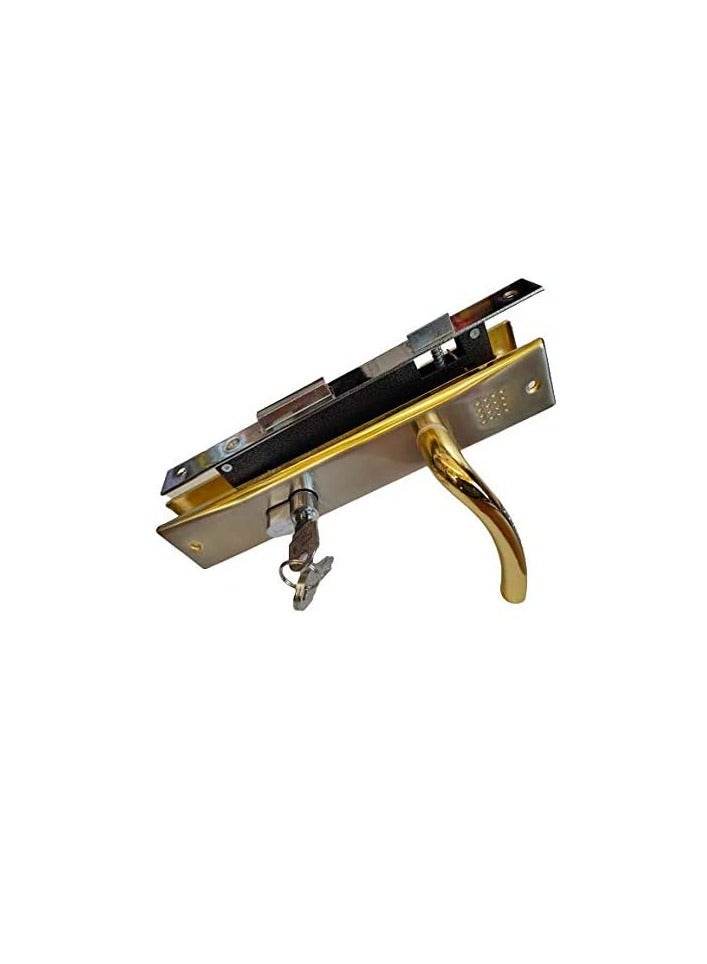 Door Handle full set with cylinder and lock body  - Image 1