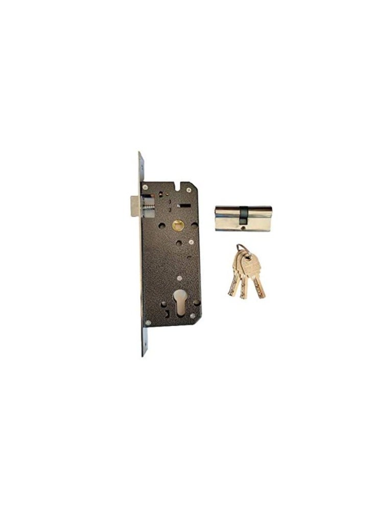 Door Handle full set with cylinder and lock body  - Image 3