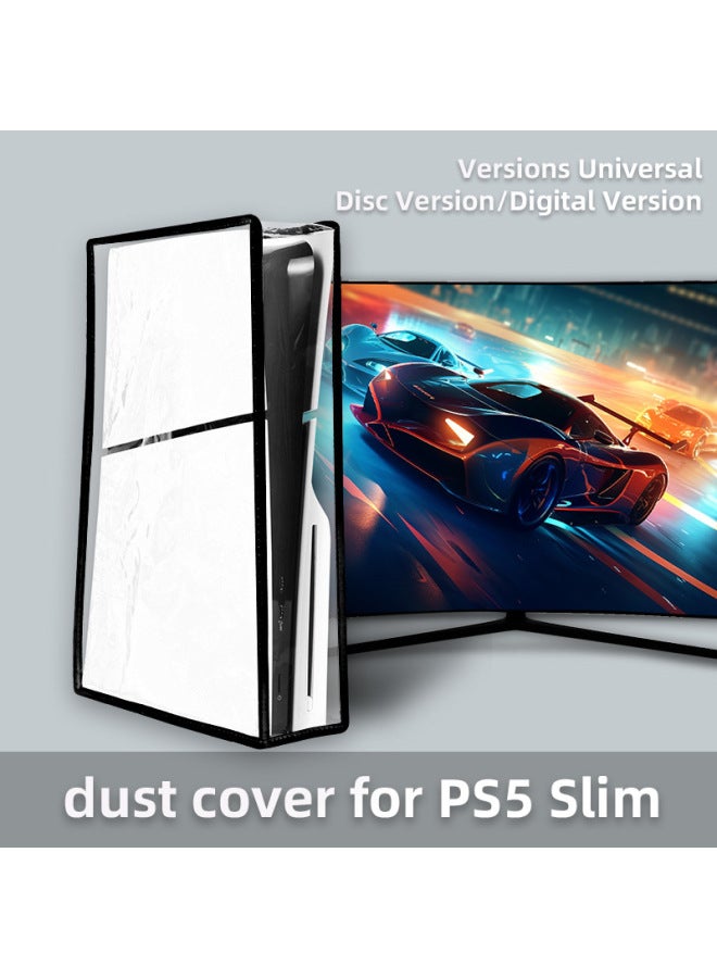 general PS5 Slim Dust Cover For Sony Host Transparent Cover PS5 SLIM Game Host Dust Cover-Product Color:White - Image 3