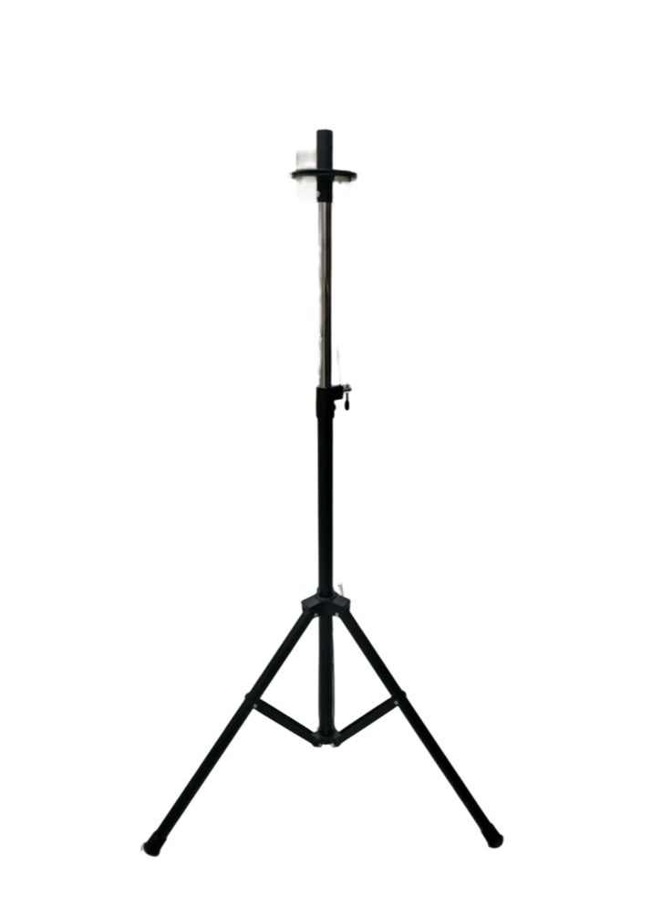Generic - MX100 Speaker Column Stand Mount Holder Heavy Duty Tripod with Adjustable Height from 40” to 71” and 35mm Compatible Insert Easy Mobility Safety Pin and Knob Tension Locking for Stability, Black - Image 1