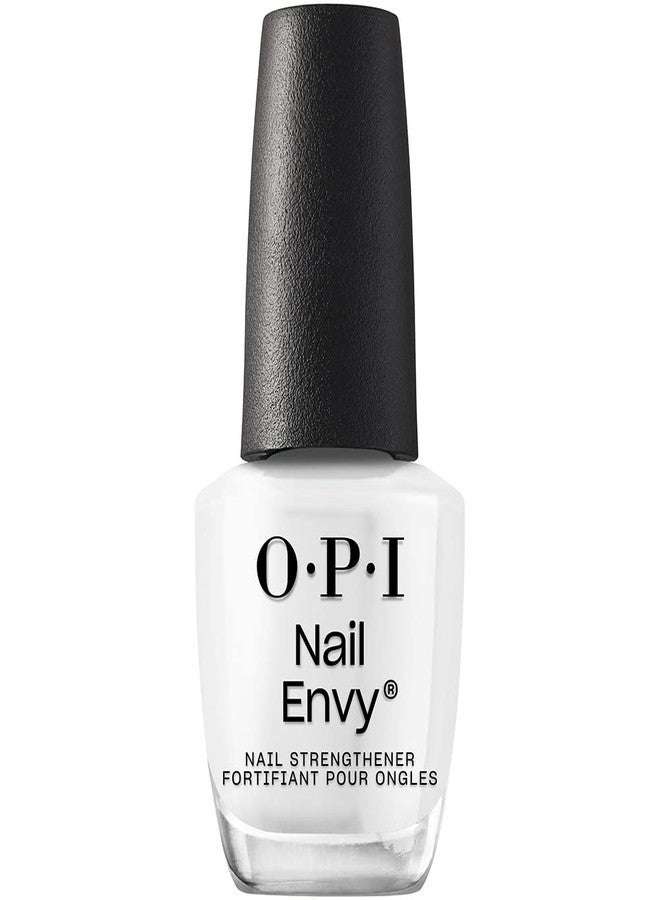OPI Nail Envy, Colored Nail Strengthener Treatment, Vegan formula with Biotin, Calcium, Vitamin A, C and E, Repairs Damaged Nails, 95% Stronger Nails in 1 Week, Alpine Snow, White, 15ml - Image 1