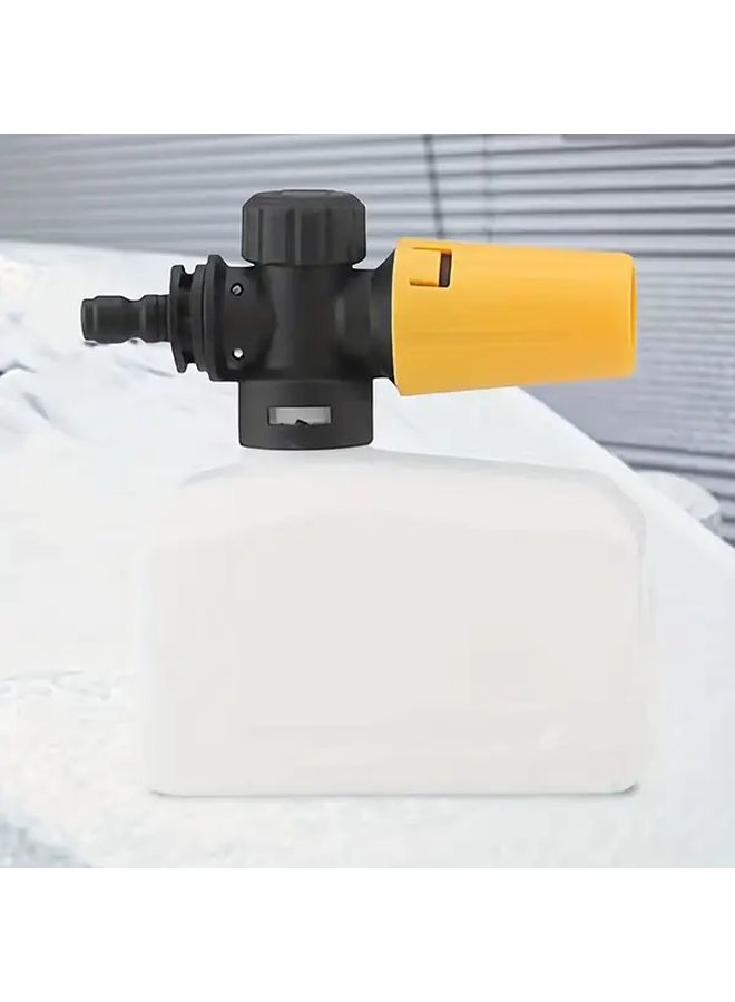 1pc Car Wash Gun High Pressure Foam Spray Bottle Adjustable Snow Foam Sprayer Durable Filter Design Dense Snowflake Foam For 1 4 Quick Connect Water Gun 13 53oz Vehicle Cleaning Tool Auto Detailing Equipment Compact Leakproof Nozzle Reinforced Material Professional Detailers Cleaners - Image 1