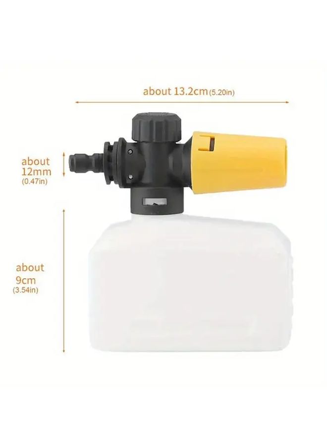 1pc Car Wash Gun High Pressure Foam Spray Bottle Adjustable Snow Foam Sprayer Durable Filter Design Dense Snowflake Foam For 1 4 Quick Connect Water Gun 13 53oz Vehicle Cleaning Tool Auto Detailing Equipment Compact Leakproof Nozzle Reinforced Material Professional Detailers Cleaners - Image 2