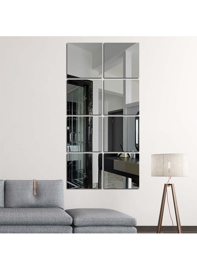 Full-Length Mirrors, Full-Body Mirrors, Wall-Mounted mirrors, Dressing Mirrors, Makeup Mirrors, Hand-Combined And Spliced Mirrors For Bedroom Wardrobes, Square Explosion-Proof Wall Mirrors（8 PCS-22*22cm） - Image 1