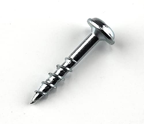 Kreg SML-C1-100 Zinc Pocket Screws, 1 Inch #8 Coarse Thread, Maxi-Loc Head (100 Count) - Image 2