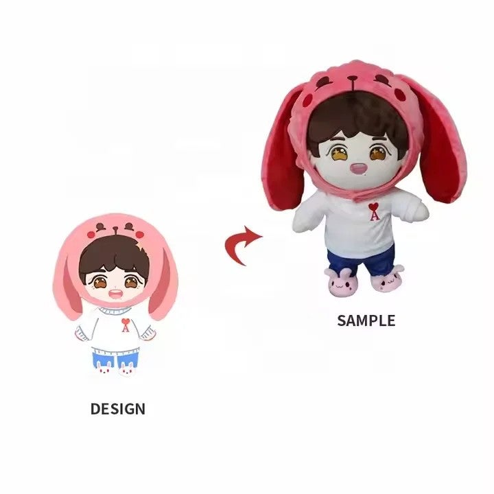 Y&D Plushie Maker Low MOQ Stuffed Anime Plush Toys 10cm 20cm 30cm Kpop Cotton Doll with Your Design - Image 4