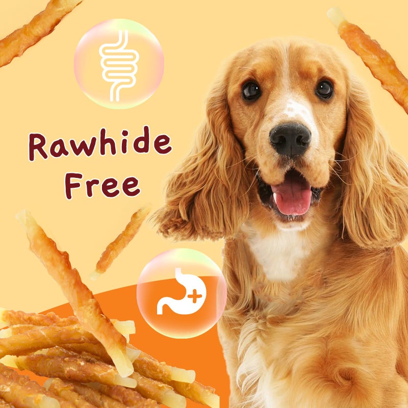Jungle Calling Rawhide Free Treats for Dogs, Chicken Wrapped Cod Sticks Dog Treats, Soft Chewy Snacks for Training Rewards, 10.6 oz (Chicken) - Image 3
