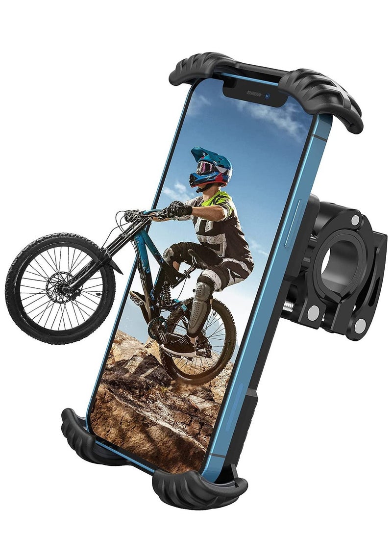 Y&D Bike Phone Holder, Adjustable Mount Bicycle Motorcycle Holder - 360° Rotatable Anti-shake Super Stable Mountain Accessories for 4.7" to 7.0" Smartphones - Image 1