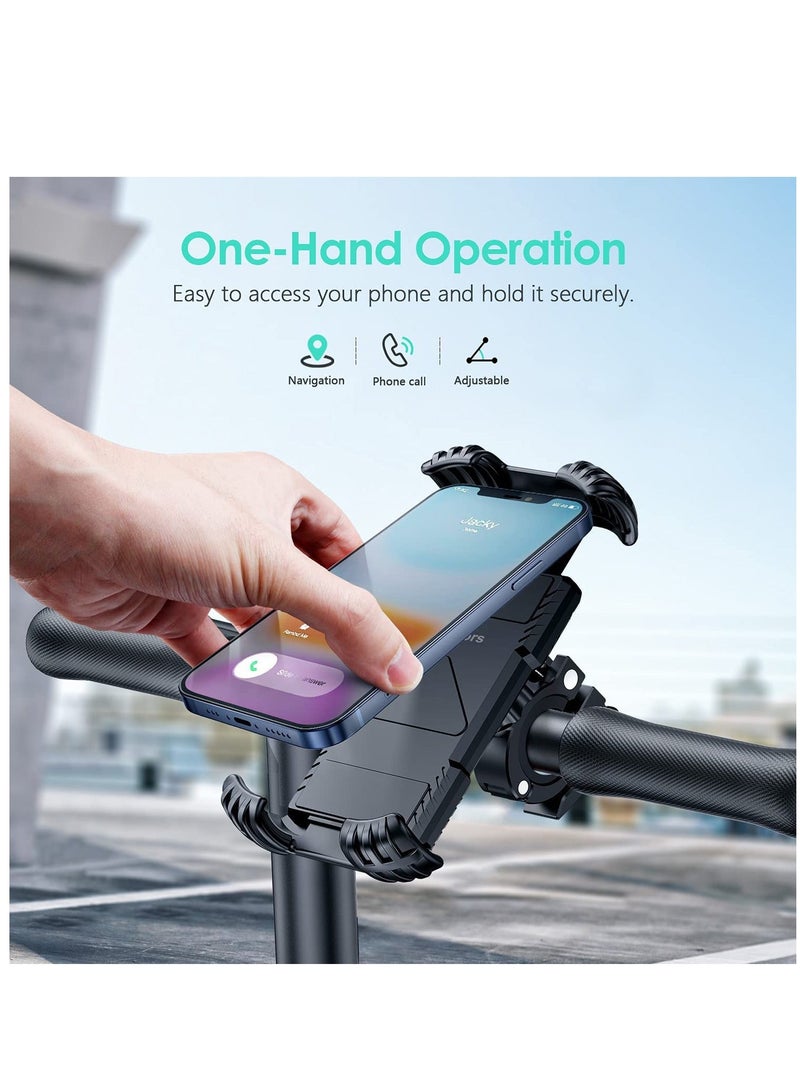 Y&D Bike Phone Holder, Adjustable Mount Bicycle Motorcycle Holder - 360° Rotatable Anti-shake Super Stable Mountain Accessories for 4.7" to 7.0" Smartphones - Image 2