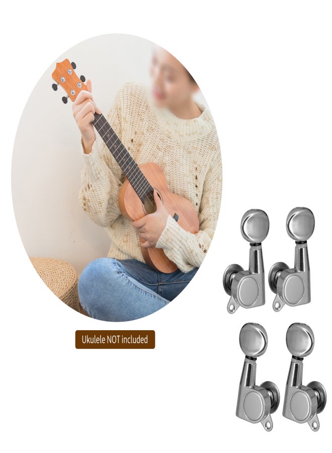 4 PCS Ukulele Tuning Peg Uke Knobs 1:15 Closed Style Tuners Tuning Key for 4 String Ukelele - Image 3