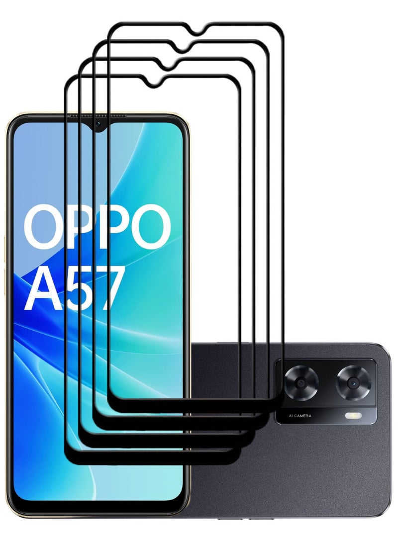 ACLIX 4 Pieces Antistatic ESD Dustproof Premium Quality High Definition Tempered Glass Screen Protector Designed For Oppo A57 - Image 1
