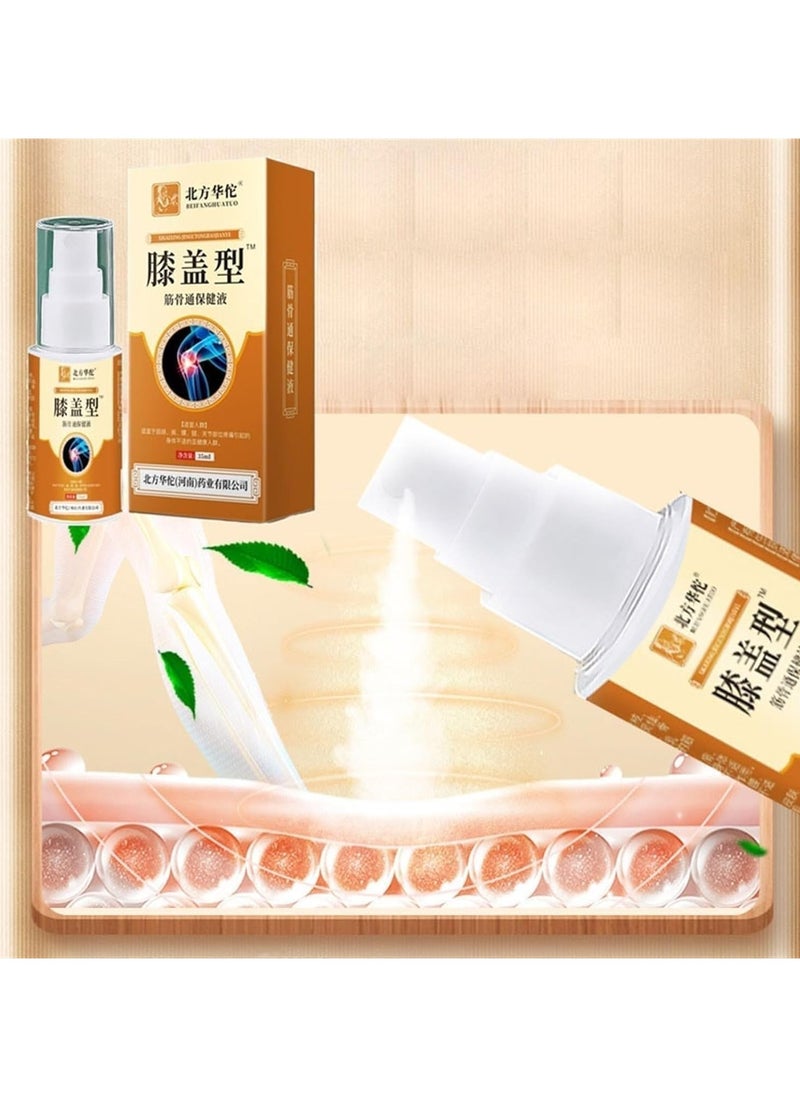 RedMapleTEK - 3PACK Knee Pain Relief Spray, Lumbar Spine Cold Gel Spray, Joint Relief Herbal Mist, Joint Pain Relief Spray, Sciatica Pain Relief - Image 1